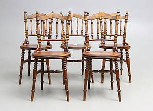 PINNSTOLAR, 5 st, 1900 talets början.