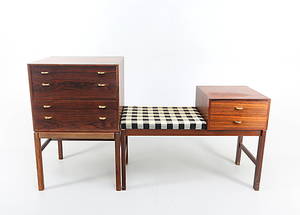 BYRÅ samt SITTBÄNK, 1960-tal.