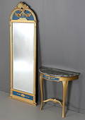 SPEGEL med KONSOLBORD, Gustaviansk stil. 1900-talets första hälft.