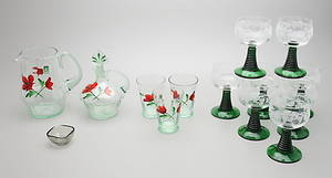 PARTI GLAS 14, remmare, saftservis, liten Fuga, 1900-talets andra hälft.