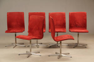 Arne Jacobsen Seks stole, model Oxford 6 Denne vare er sat til omsalg under nyt varenummer 4745157