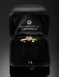 Ole Lynggaard. Hjertering med brillanter ca 0.27 ct