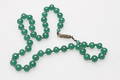 COLLIER, grön sten.