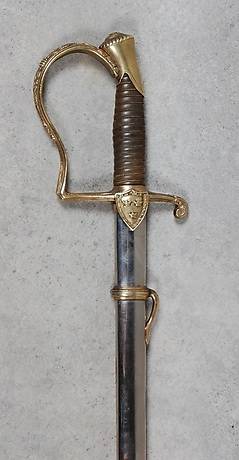 ARTILLERISABEL, Styckjunkare,  Mod 1889.