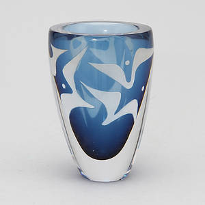 VAS, glas, Vicke Lindstrand, Kosta.