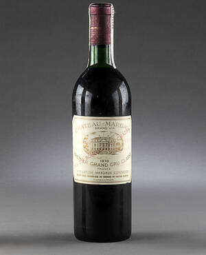 1 Fl. Chateau Margaux 1970.