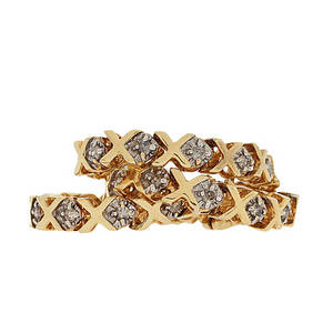 ARMLÄNK, 18k rödguld med 30 diamanter, totalt ca 0,3ct. 11,4g.