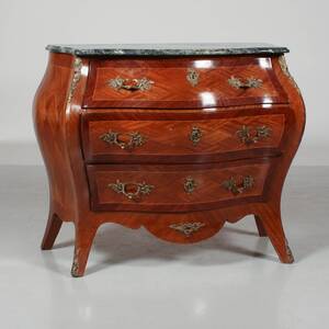 BYRÅ med stenskiva, rokokostil