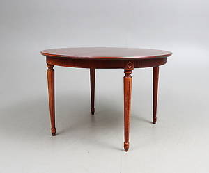MATSALSBORD, gustaviansk-stil, tre ilagsskivor,1900-talets andra halft.