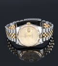 Rolex Datejust. Herreur i 18 kt. guld og stål med brillanter, ca. 1990