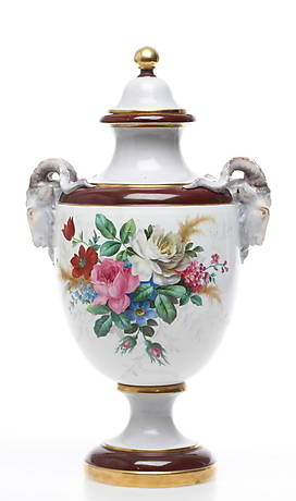 LOCKURNA, porslin, Rörstrand 1800-tal.