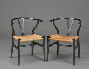Hans J. Wegner. Et par Y- stole, model CH24. 2
