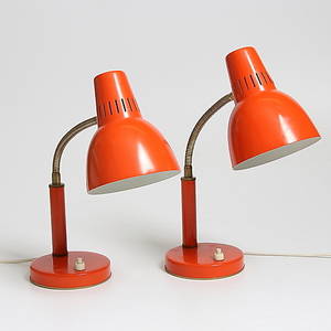 BORDSLAMPOR, 1 par, Hemi, 1970-tal.