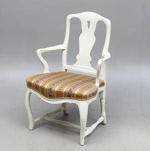 KARMSTOL, rokokostil, 1800-tal.