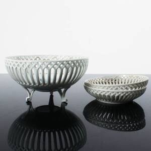 GALLERSKÅLAR, 3 st, porslin, 1900-talets första del