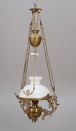 TAKFOTOGENLAMPA, metallglas, 1900-talets första hälft. höjd ca.115 cm.