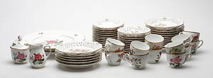 KAFFESERVIS, 59 delar, Schumann Arzberg, Tyskland, 1900-tal.