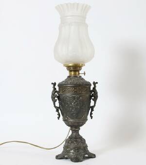 Bordslampa, omkring år 1900