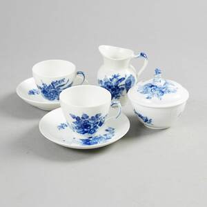 Kaffeservis Blå blomst