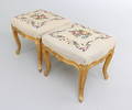 TABURETTER, rokokostil, 1 par, 188090-tal.