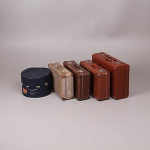 RESVÄSKOR, 5 st. Varav ena  Altstermo bruk.