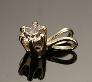 Diamantvedhæng, ca. 0.50 ct