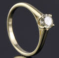 Solitaire ring ca. 0.50 ct.