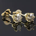 Par brillant ørestikker ca. 0.94 ct.
