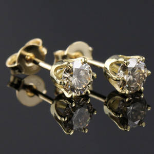 Par brillant ørestikker ca. 0.94 ct.