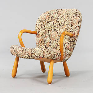 FÅTÖLJ, Muslingestolen , tillskriven, Philip Arctander.