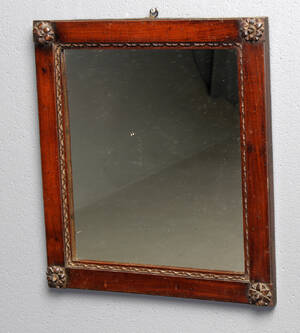 Mahogni spejl, 1800-tallet