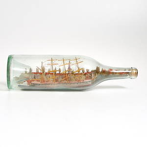 FLASKSKEPP, glas. 1900-tal.