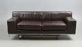 SOFFA, metallunderrede samt läderklädsel, 192000-tal.