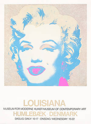 UTSTÄLLNINGSAFFISCH, Andy Warhol, Efter, från utställningen på Louisiana.