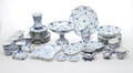 KAFFESERVIS, 35 delar, porslin, Musselmalet, helblond, Royal Copenhagen.