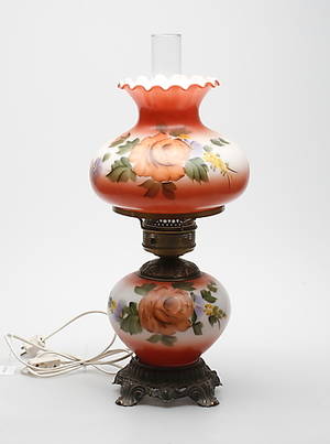 BORDSLAMPA, fotogenstil, 1900-tal.