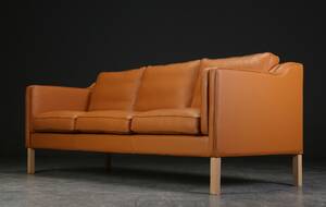Tre-personers sofa af læder
