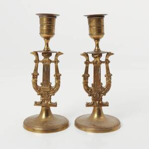 LJUSSTAKAR, ett par, empirestil