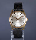 Omega Genéve. Vintage herreur i forgyldt stål med dato, ca. 1969 Denne vare er sat til omsalg under nyt varenummer 4351193