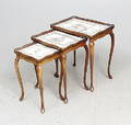 SATSBORD, 3 delar, rokokostil, 1900-tal.