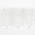 WHISKYGLAS, 9 stycken, rutslipade.