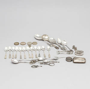 PARTI SILVER, 31 delar. Vikt 680 gram.