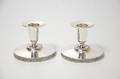 LJUSSTAKAR, 1 par silver, stämplade Stockholm 1966.