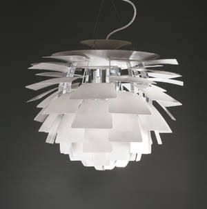 Poul Henningsen 1894 - 1967. Koglen, hvid. Ø 72 cm
