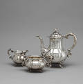 KAFFESERVIS, 3 delar, silver, ca 1200 gram.