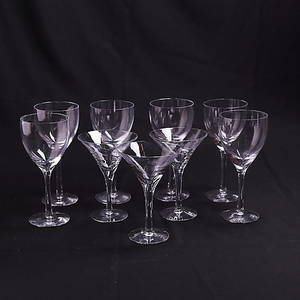 GLASSERVISDELAR, 9 delar 63, Chateau, Kosta Boda.