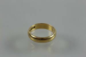 RING, slät, 18 k, 3,9 g
