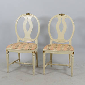 STOLAR, 1 par, svenska modellen, gustaviansk stil.