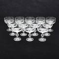 CHAMPAGNEGLAS, 12 st, 1900-talets mittandra hälft.