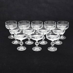 CHAMPAGNEGLAS, 12 st, 1900-talets mittandra hälft.